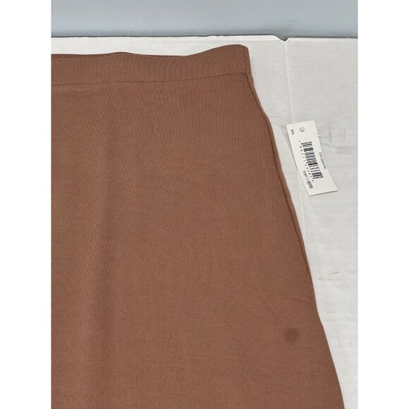 Daily Ritual Skirt Womens XXL Tan‎ Stretchy Knit Maxi Pull On Neutral Capsule - Picture 7 of 7